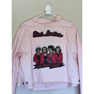 Grease x Unique Vintage PINK LADIES Embroidered OG GIRL GANG Denim Jacket 3X NEW